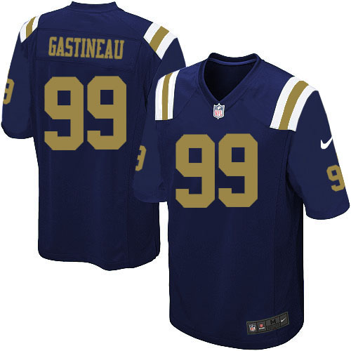 Youth Elite Mark Gastineau Nike Jersey Navy Blue Alternate - #99 NFL New York Jets